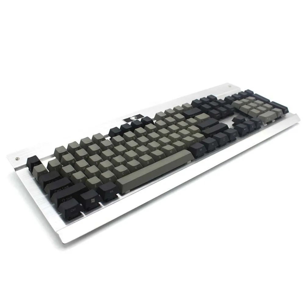 YMDK 104 87 61 черный серый смешанный PBT Вишневый профиль Keycap для 104 TKL 60% MX переключатели Механическая игровая клавиатура