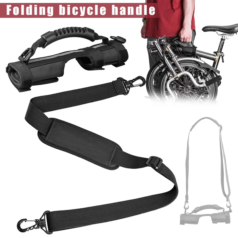 

HOT Folding Cycling Bike Frame Carry Strap Bike Bicycle Carrier Handle Hand Grips Bicycle Accessories HV99