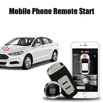

SmartPhone Remote Start Keyless Entry Car Alarm System Security Passive Central Lock Compatiable Android/ISO PKE Start Stop
