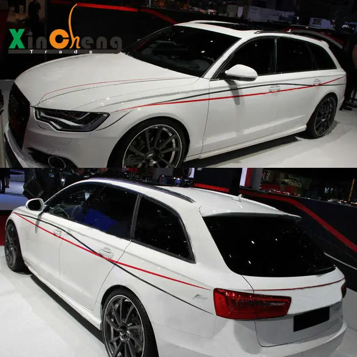 Mobil Stlying Boby Dekoratif Tarik Bunga Garland Stiker Mobil