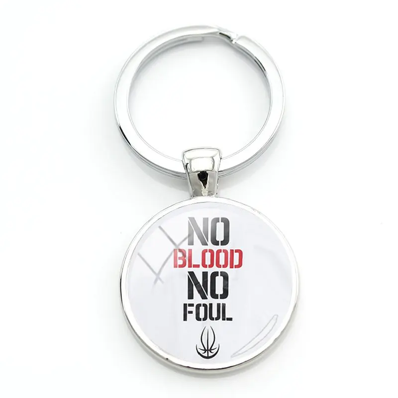 JWEIJIAO Keep Calm and No Blood, брелок для ключей, цепочка для ключей с надписью «avidad's widers», стеклянный кабошон, художественное изображение, ювелирные изделия на заказ, QF90 - Цвет: QF89