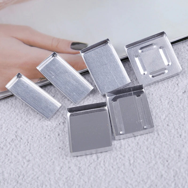 10PCS Mixed size Aluminum Square/flower Empty Eyeshadow Pans Makeup Pigment Palette Powder Storage Case DIY Cosmetic Tools 10PCS Mixed size Aluminum Square/flower Empty Eyeshadow Pans Makeup Pigment Palette Powder Storage Case DIY Cosmetic Tools