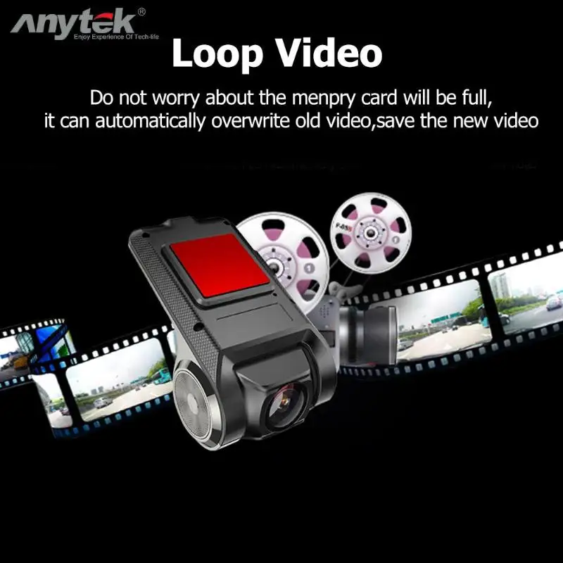 Anytek X28 Mini Car DVR Camera Full HD 1080P WiFi ADAS Digital Video Recorder Camcorder 150 Degree Wide Angle G-sensor Dash Cam