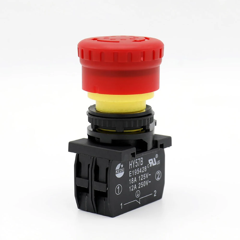 Kedu-botão interruptor de parada industrial hy57b, para