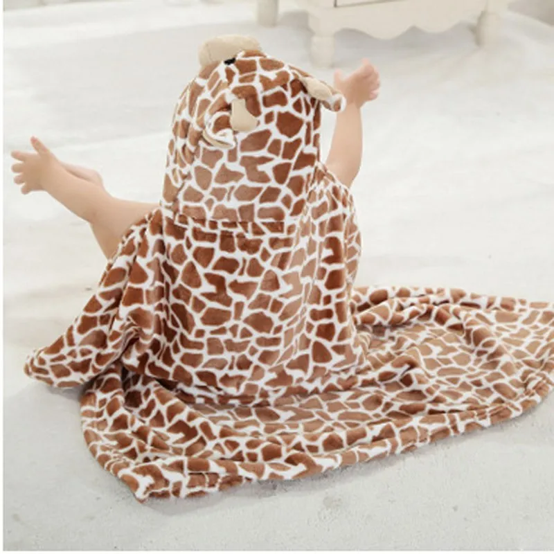 С капюшоном животных детское одеяло для новорожденных/baby полотенце/baby халат Плащ прекрасный мягкий спальный trq0005