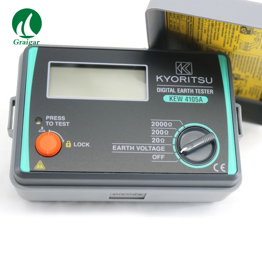 Оригинальный аутентичный Тестер сопротивления земли KYORITSU 4105A с цифровым