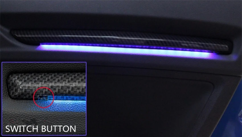 Светодиодный окружающий свет панели двери автомобиля декор отделка двери автомобиля интерьер светодиодный атмосферные декоративные огни для Audi A3 8v 2012-18