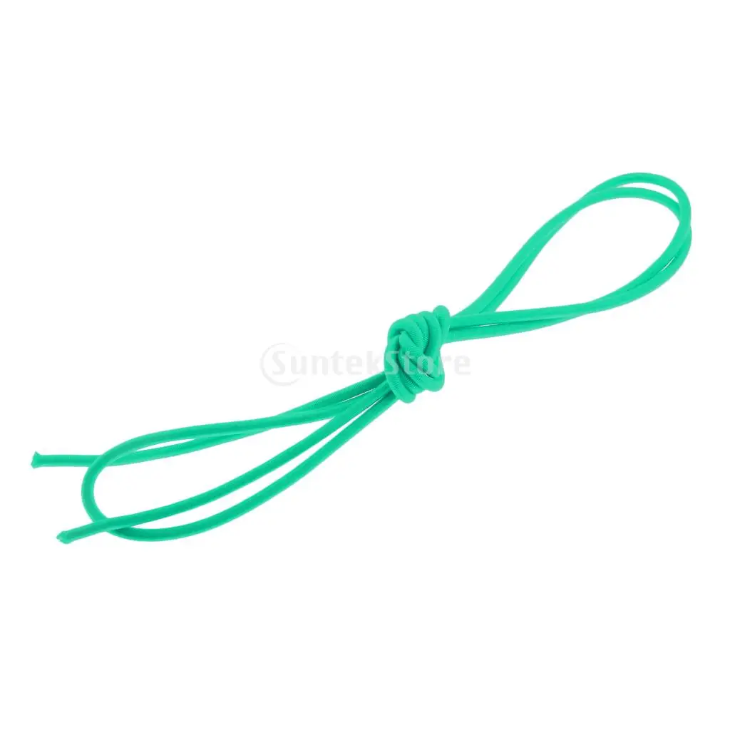 3mm Dia. 0.5-100m High Elastic Bungee Rope Shock Cord Tie Down Roof Racks Boats Trailer Yellow/ Green