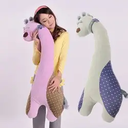 Бесплатная доставка Большие размеры прекрасные жираф плюшевые игрушки подушка сон Рождество подарок