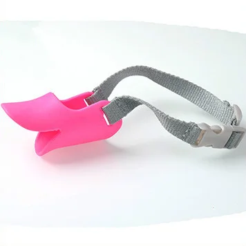 cute duck dog muzzle silicone anti bite pet muzzle for small dogs