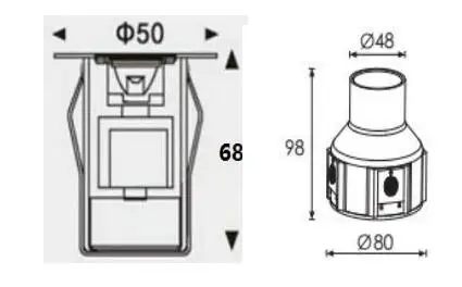 AC85-265V 3 Вт CREE светодиодный подземный светильник IP67 встраиваемый напольный светильник, водонепроницаемый настенный светильник, 8 шт./лот