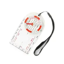 Акриловая лупа, серебристый компас, строп, точные измерительные весы, линейка, инструмент для походов, походов, альпинизма, приключений