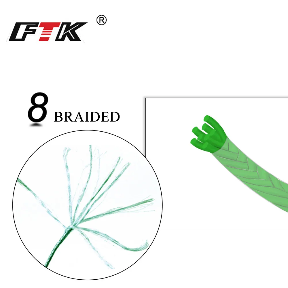 FKT 100 M مضفر سلك خيط صنارة الصيد 4 اللون 8 السواحل العائمة LineMade من فائقة القوة Pe ل الكارب الصيد اكسسوارات