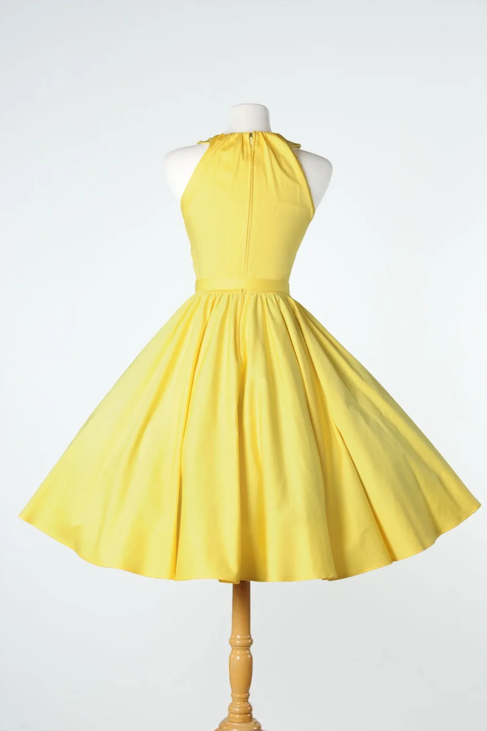 50s yellow dress