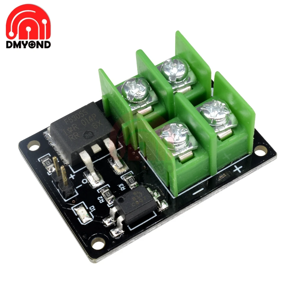 

3V 5V Low Control High Voltage 12V 24V 36V switch Mosfet Module For Arduino Connect IO MCU PWM Control Motor Speed 22A New