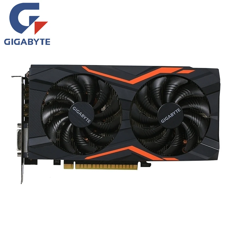 Видеокарта GIGABYTE GTX 1050Ti 4 Гб видеокарта GPU 128Bit GTX1050Ti G1 игровая для nVIDIA Geforce GTX1050 Hdmi VGA