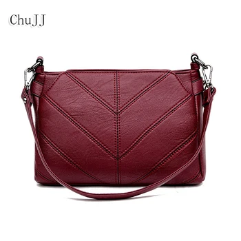 

High Quality Women's Genuine Leather Handbags Shoulder CrossBody Bags Fashion Patchwork Messenger Bags Satchels Women Bags
