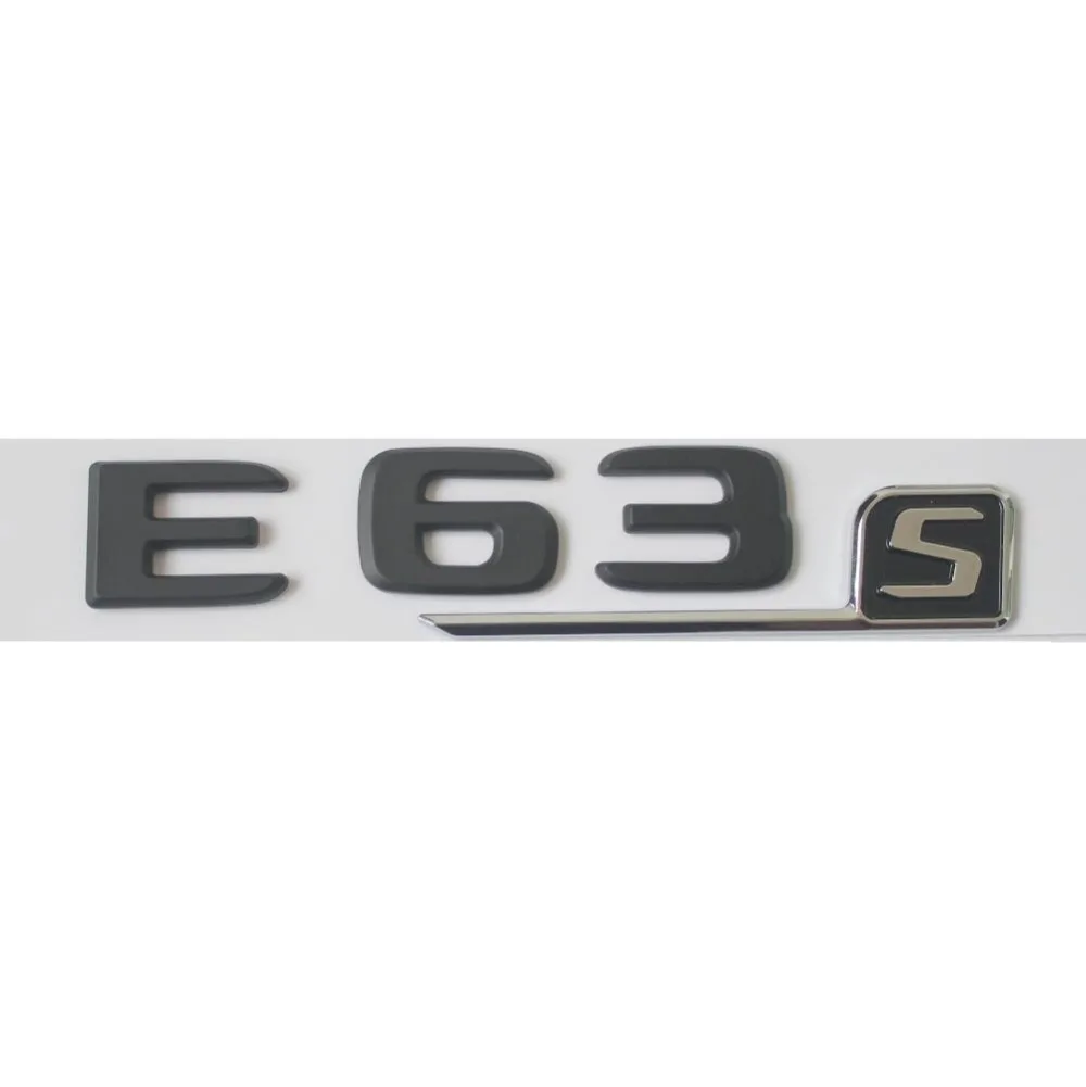 

New Matte Black ABS Rear Trunk Letters Badge Badges Emblem Emblems Sticker for Mercedes Benz E63 AMG S 2017