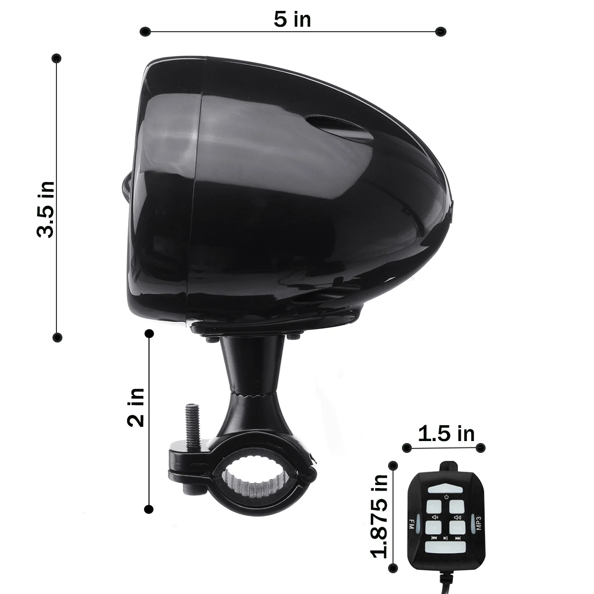 Колонка для мотоцикла ATV аудиосистема с bluetooth FM радио Aux вход проводное управление одна пара " водонепроницаемый динамик s