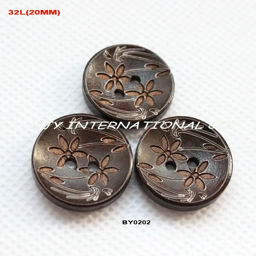 

Laser wooden buttons (200pcs/lot) sewing on kid's sweater hat accessories buttons coconut tree 20mm-BY0202