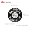 WS2812B светодиодный чип с радиатором доска 10 мм x 3 мм WS2811 IC WS2813 IC 5050 SMD RGB светодиодный SK6812 RGBW 10 100 шт. чёрно-белые печатные платы 5V ► Фото 3/6