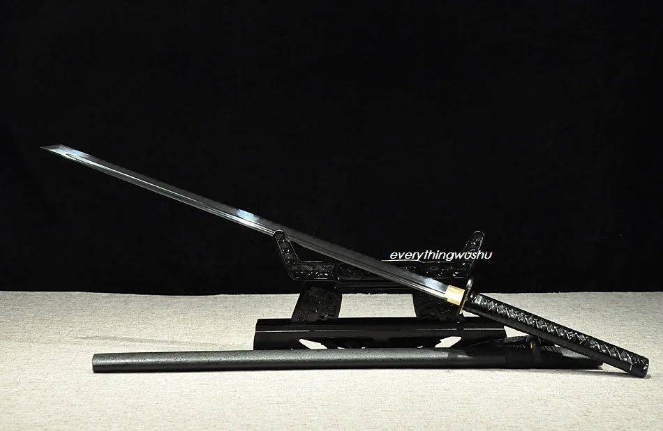 

T10 Steel Samurai Swords Katana Swords-Black Rose