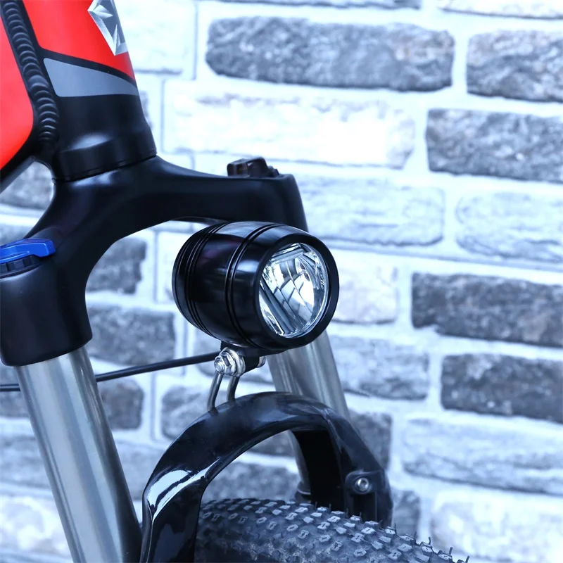 Headlight Front Light Electric Bike LED Light 36V 48V 72V E Bike Horn