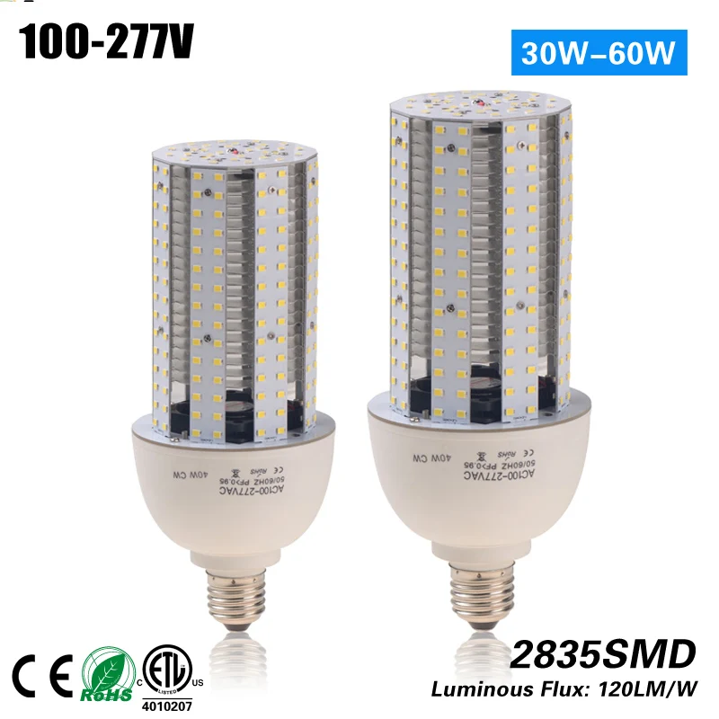 

Free Shipping 3 years warranty CE ROHS ETL 40w led corn light bulb replacement indoor light 120w MH HPS