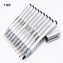 Qualidade de luxo 807 tinta à prova dwaterproof água superior esboço caneta micron forro fino desenho manga anime marcador arte marcadores escova caneta