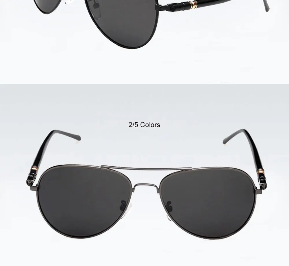 VEGA Eyewear Classic Aviation Sunglasses Polarized Authentic Navy Air Force Sunglasses Me ( (6)