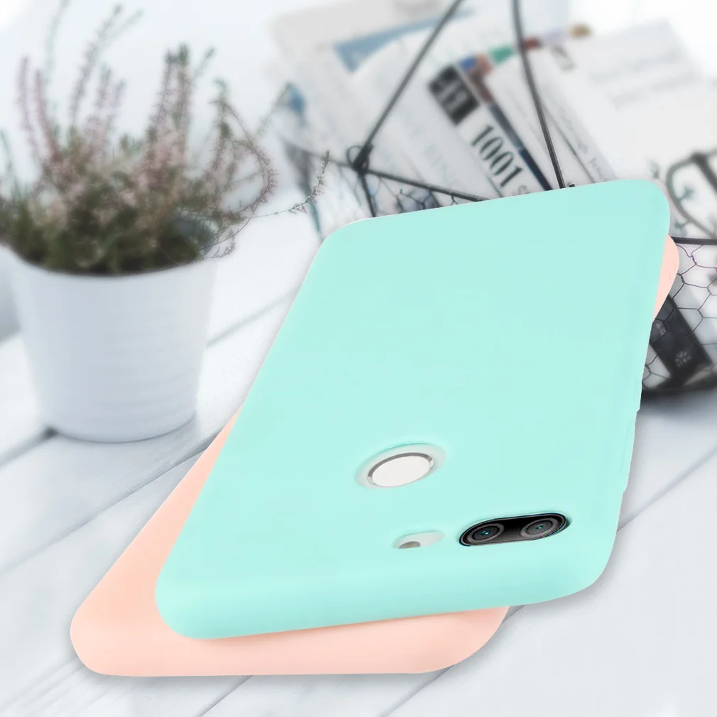 Silicone Case For Huawei Honor 9 Lite Funny Soft Back Cover Matte Cute Ultra Thin Candy Color TPU |