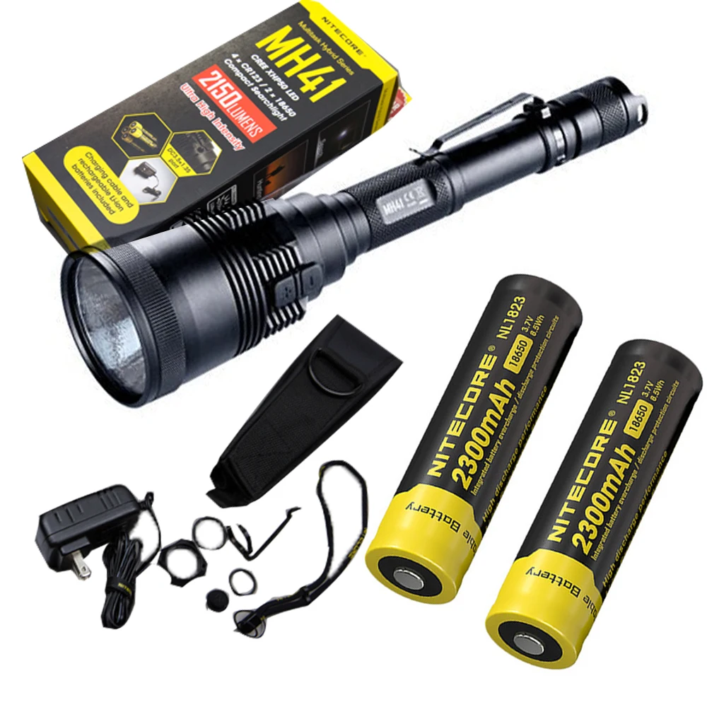 Перезаряжаемый фонарь NITECORE MH41 Макс. 2150лм дальность луча 495 м Тактический уличный +
