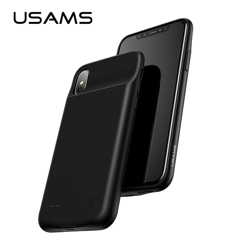 Beste USAMS Batterij Oplader voor iphone X 3200 mah Power Bank Case Voor iPhoneX 10 Draagbare Opladen Case protector
