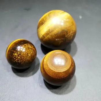 

Natural Tiger Eye Gemstone Sphere Crystal Balls Feng shui Home Decor
