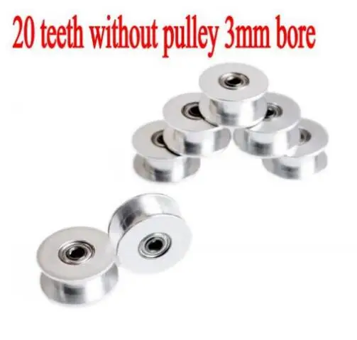 10pcs/lot 3D printer accessories 20 teeth synchronous wheel pulley 2GT toothed gear bore 3mm (20-3) |