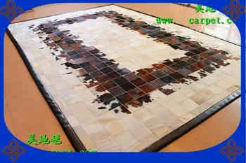 

2018 free delivery 100% natural cowhide leather handmade persian prayer rug