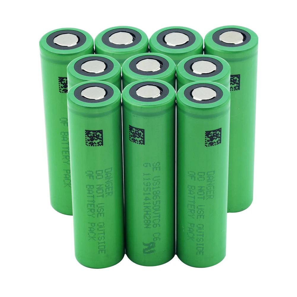 YCDC Genuine US18650VTC6 18650 Li-ion Lithium Rechargeable Battery 3.7V 3000mAh High Drain 30A For Flashlight batteries