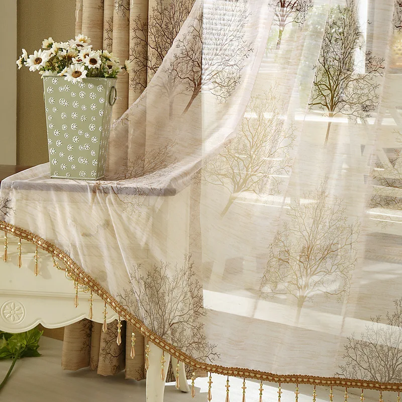 Modern Luxury Printed Curtain For Living Room Bedroom Kitchen Decoration Modern Blackout Home Decorative Curtains Drapes