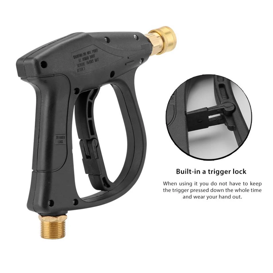 200BAR/3000PSI Pressure Electric Car Wash Gun Pressure Cleaner Gun Car Washer Water Gun M22