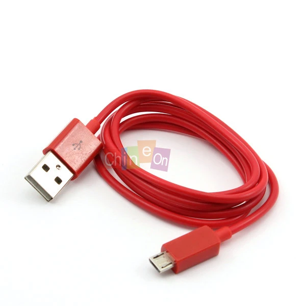 

Red Micro USB Data Cable Charger Charging Cable V8 for Samsung Phones