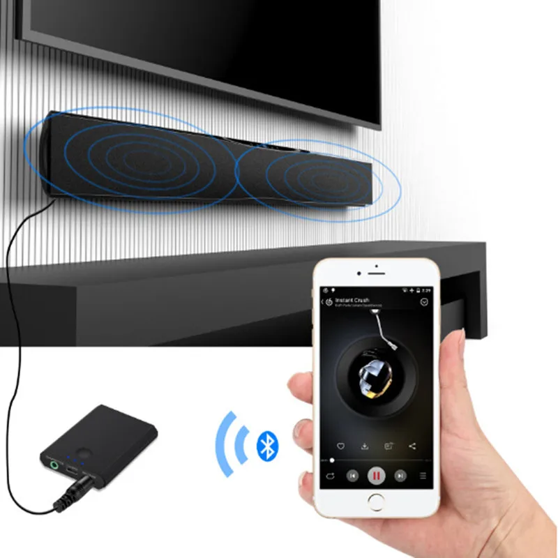 TenYua 2 in 1 Bluetooth Music Receiver Transmitter Integrated Wireless Bluetooth Receptor Audio Adapter for Speaker Headphone