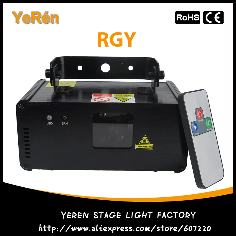 

Micro Ray DMX 512 Laser Lights RGY Remote Control