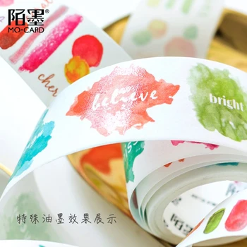 

4PCS/LOT oil series watercolor album diary stickers DIY paper decoration tape masking tape washi tape