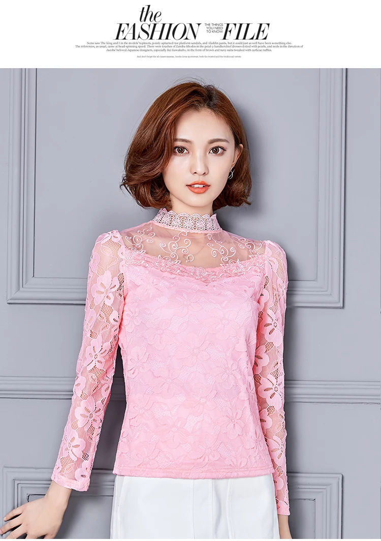 FREE SHIPPING 90s Mesh Lace Blouse OG0772
