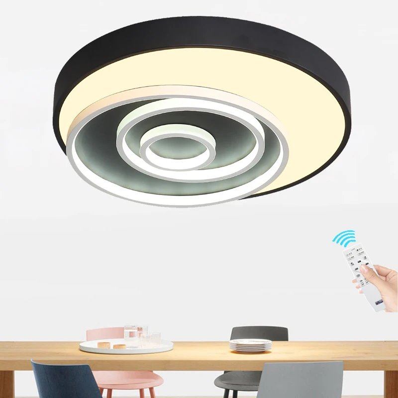 

Nordic Dimmable Led Ceiling Lights Modern Creative Round style Ceiling Lamp for Restaurant Living room bedroom study