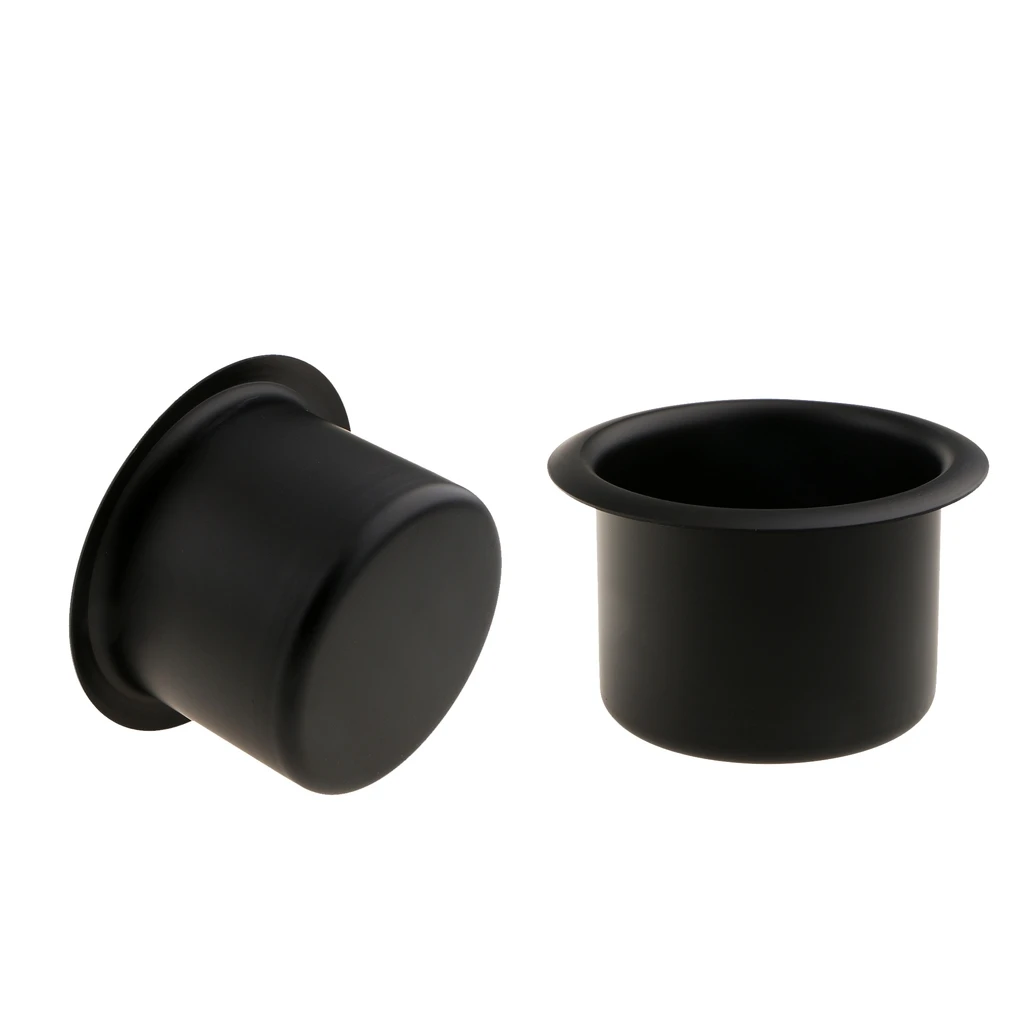 2 Pieces Aluminum Alloy Car Interior Bottle Cup Drink Holder Storage Base Height: 64mm/2.52''
