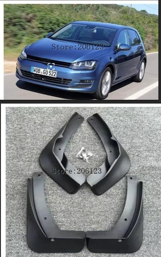 Mud Flaps For Volkswagen VW Golf 7 Mk7 VII 2013 2014 2015 2016 Mudflaps Splash Guards Front Rear Mud Flap Mudguards