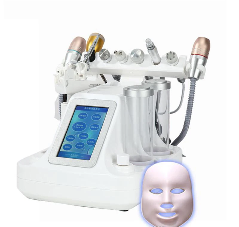  11 In 1 Vacuum Face Pore Cleanser Massage Peeling Water Oxygen Jet Skin Lifting Facial Beauty Machi
