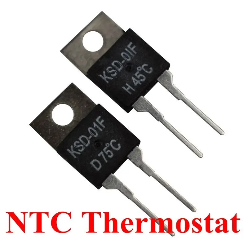 KSD-01F Thermostat Régulateur de température 100 ℃ N.C normal Close 2pcs