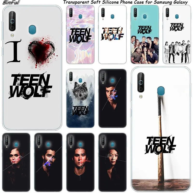 

Teen wolf Silicone Phone Case For Samsung Galaxy A80 A70 A60 A50 A40 A40S A30 A20E A2CORE M40 Note 10 Plus 9 8 5 Fashion Cover